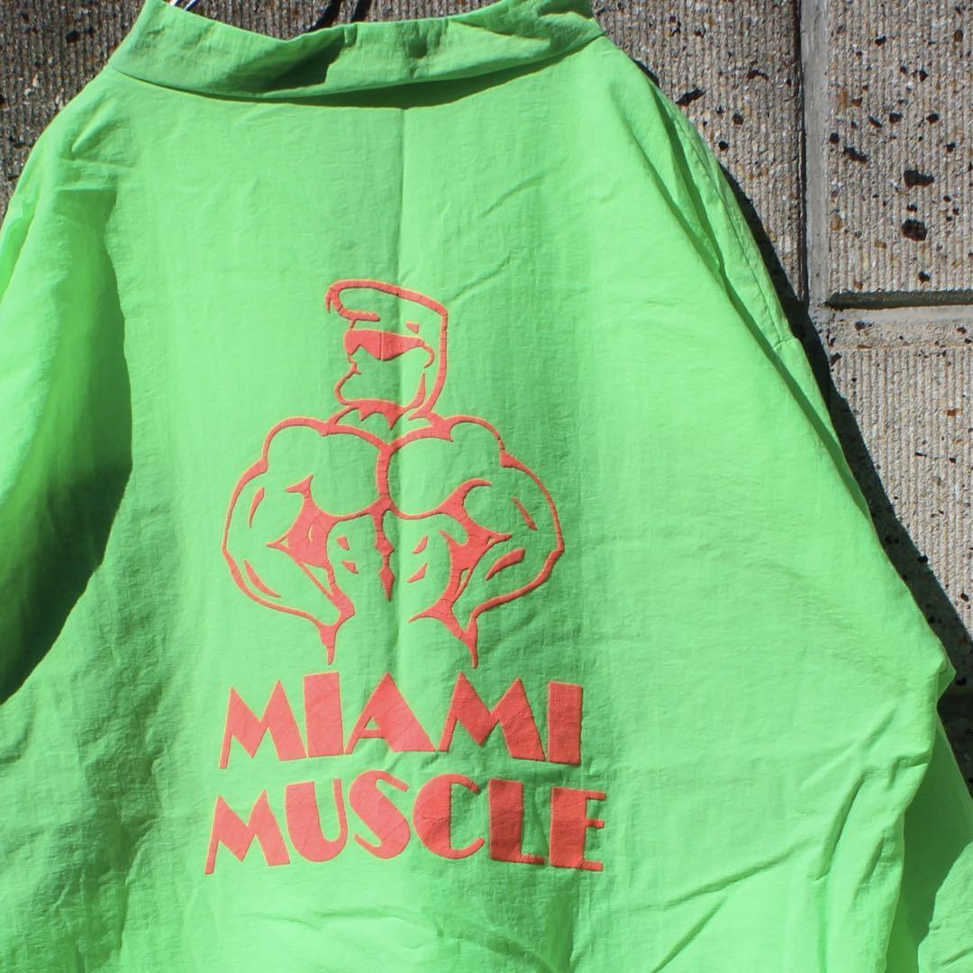 【Sサイズ】MIAMI MUSCLE 90s TALONZIP ゆったり大きめ 古着 プルオーバー ナイロンジャケット