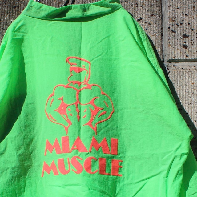 【Sサイズ】MIAMI MUSCLE 90s TALONZIP ゆったり大きめ 古着 プルオーバー ナイロンジャケット