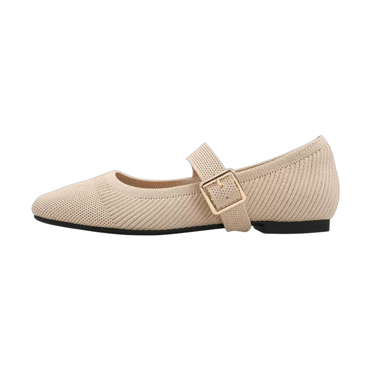 ニットストラップパンプス ベージュ Knit strap pumps Beige 254-S-2