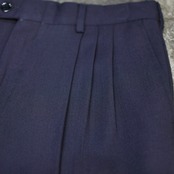 rayon blend 3tuck slacks faded navy