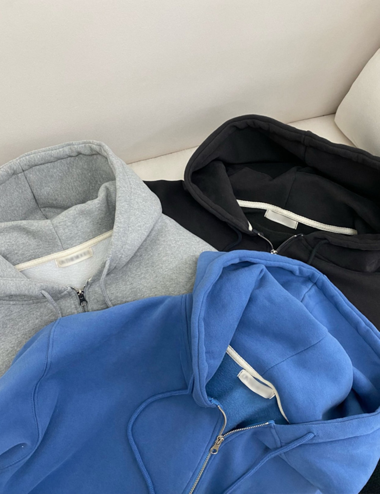 【新作5%OFF・3日間】裏起毛・Lettering Zip-up Parka_3colors