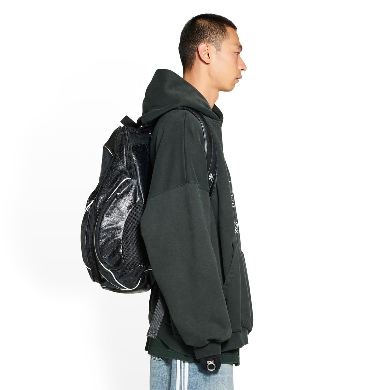 【BALENCIAGA×adidas】Adidas Large Hoodie(GREEN/WHITE) | AYIN