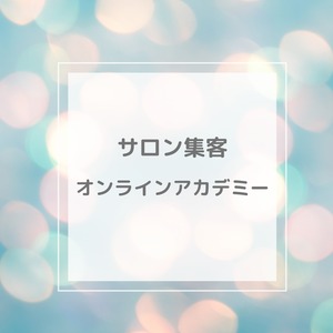 サロン集客オンラインアカデミー【残金】￥300,000－