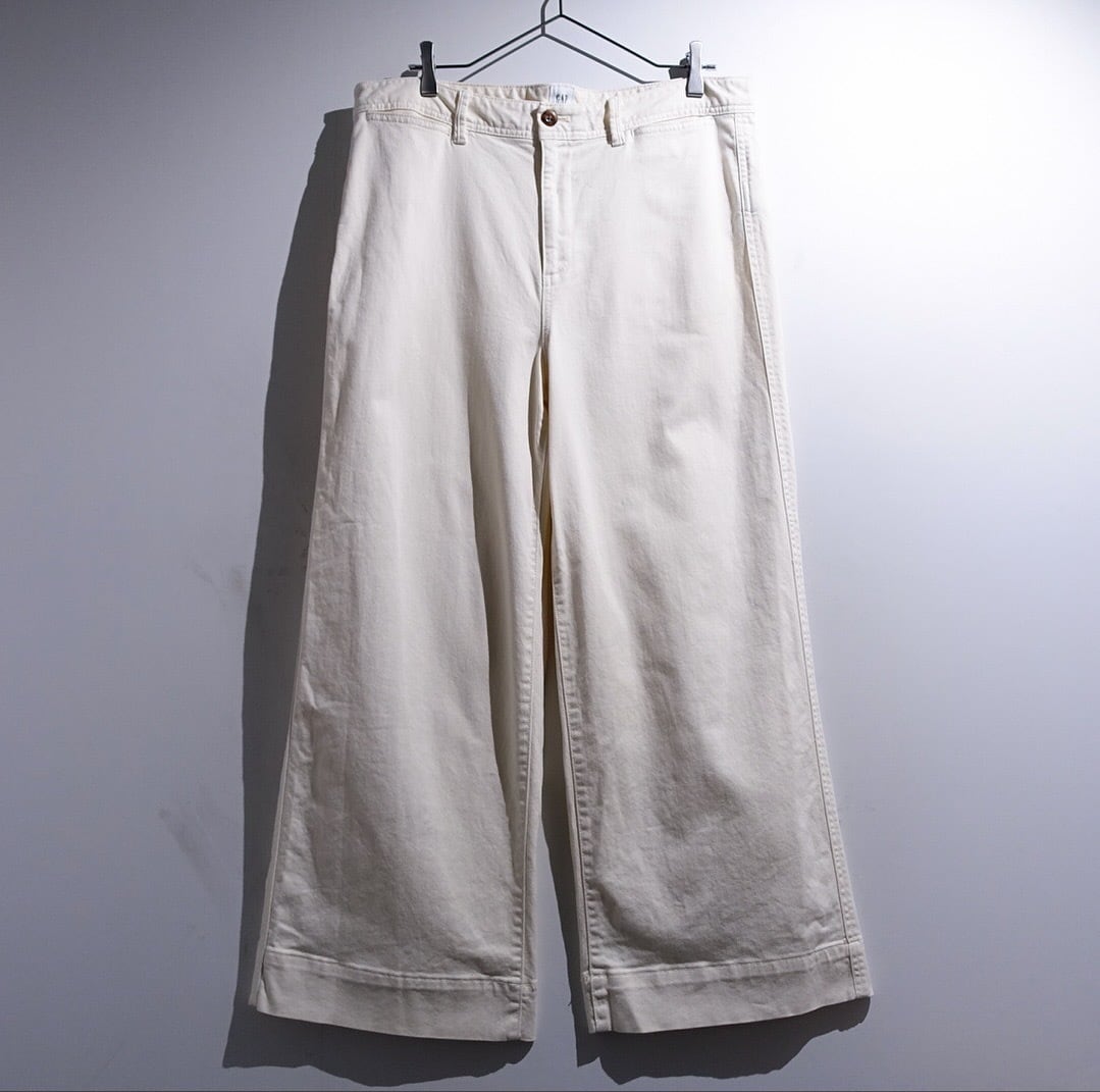 OOs "GAP" Off-White Wide Baggy Denim Pants