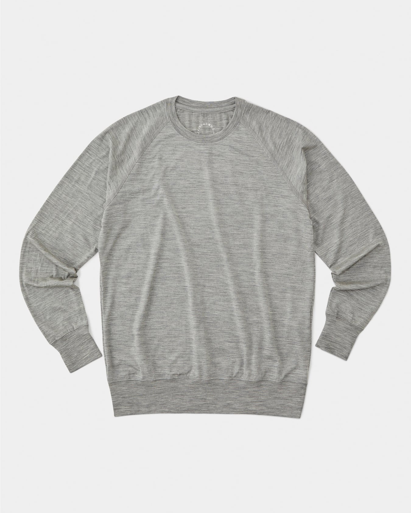 山と道 / 100% Merino Pullover - Unisex #Gray Marl