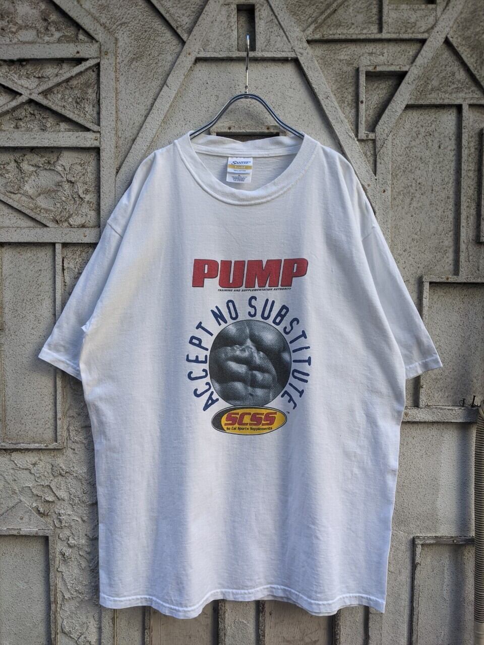 "PUMP" both side print tee