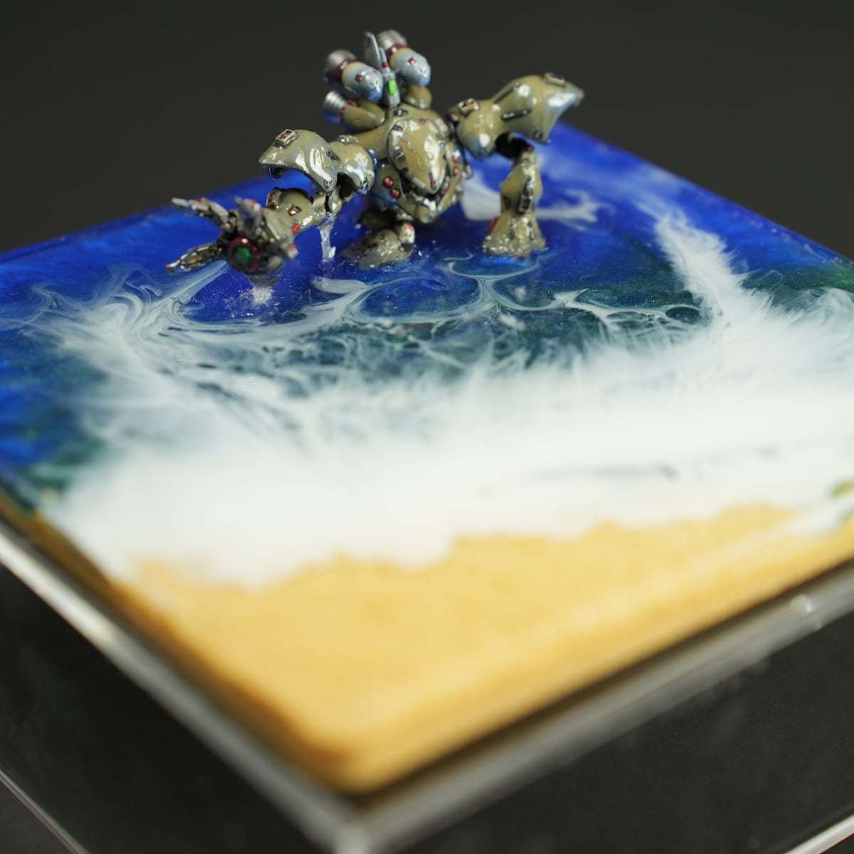 ハイゴッグ 食玩フィギュア × 海ジオラマ レジンアート 完成品