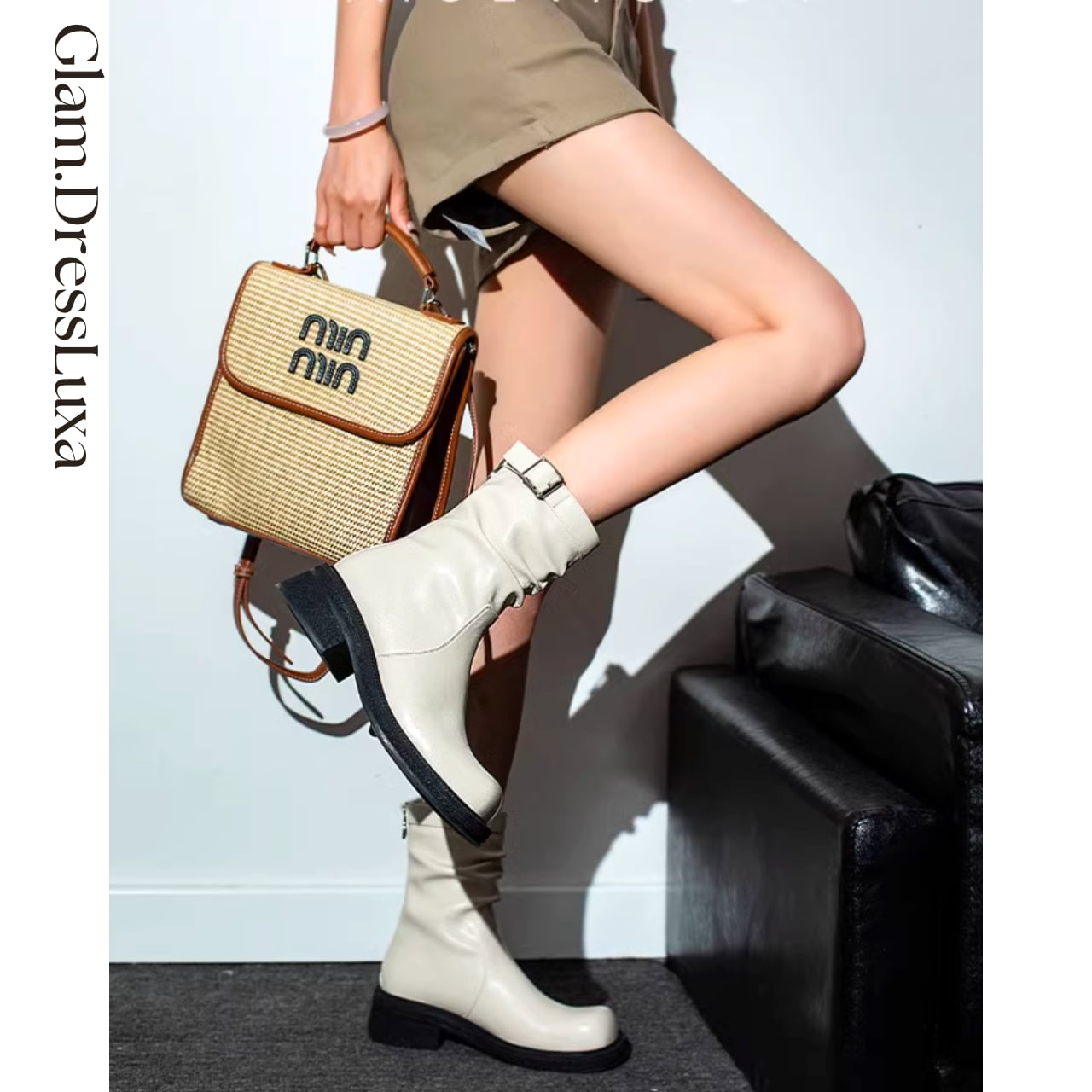 スリムベルト スクエアブーツ/2color_H59