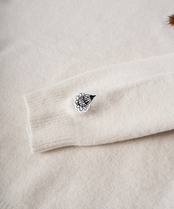 SUN＆MOON EMBROIDERY CREW KNIT［HSK001］