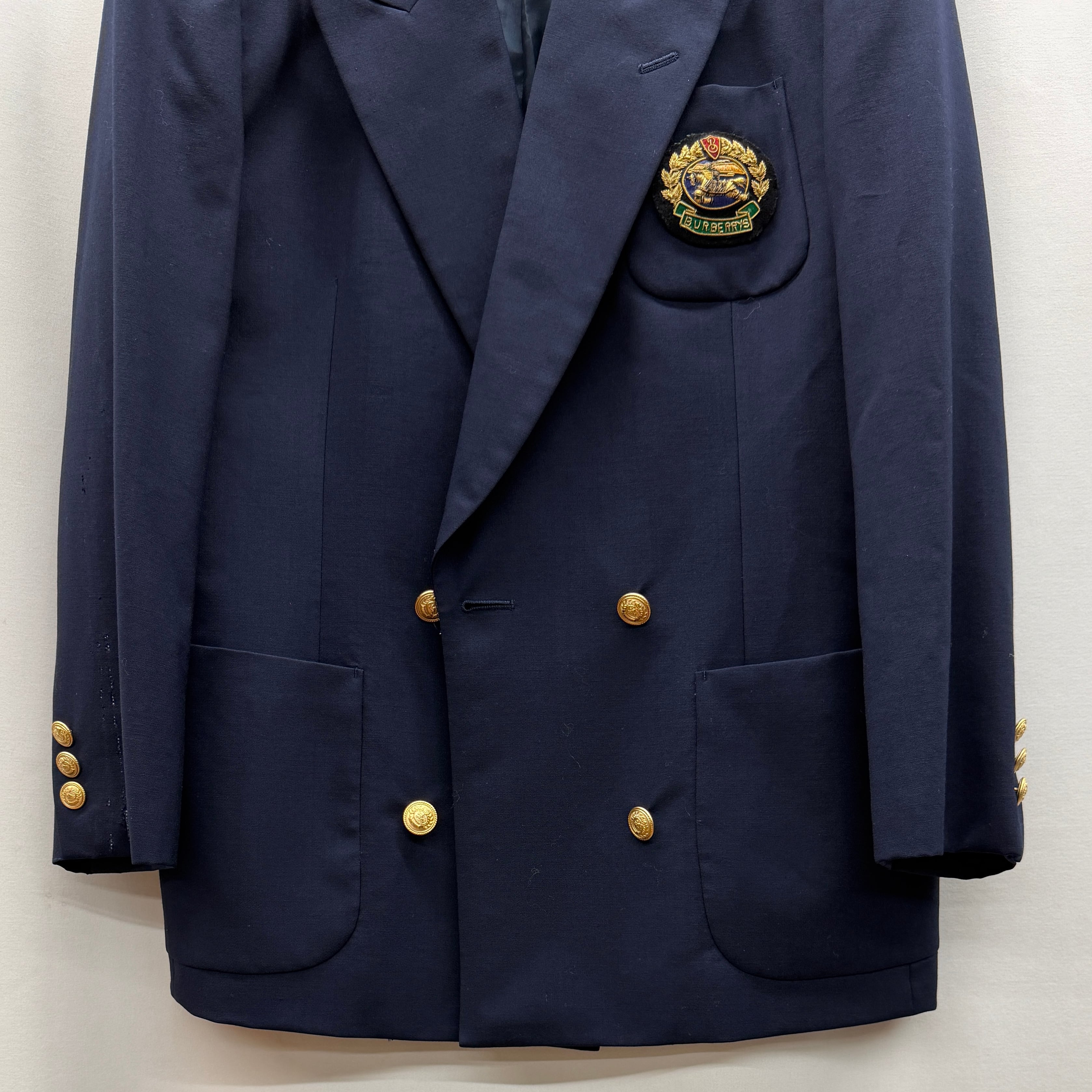 BURBERRYS】90s jacket バーバリー ブレザー 紺ブレ レディース | no