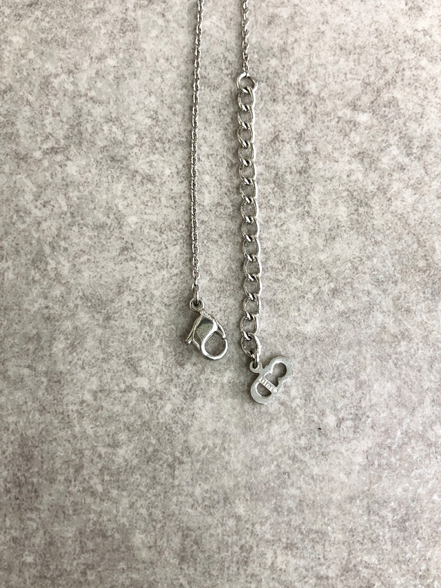 Christian Dior クリスチャン ディオール ネックレス シルバー キューブ vintage ヴィンテージ オールド yvgdz8