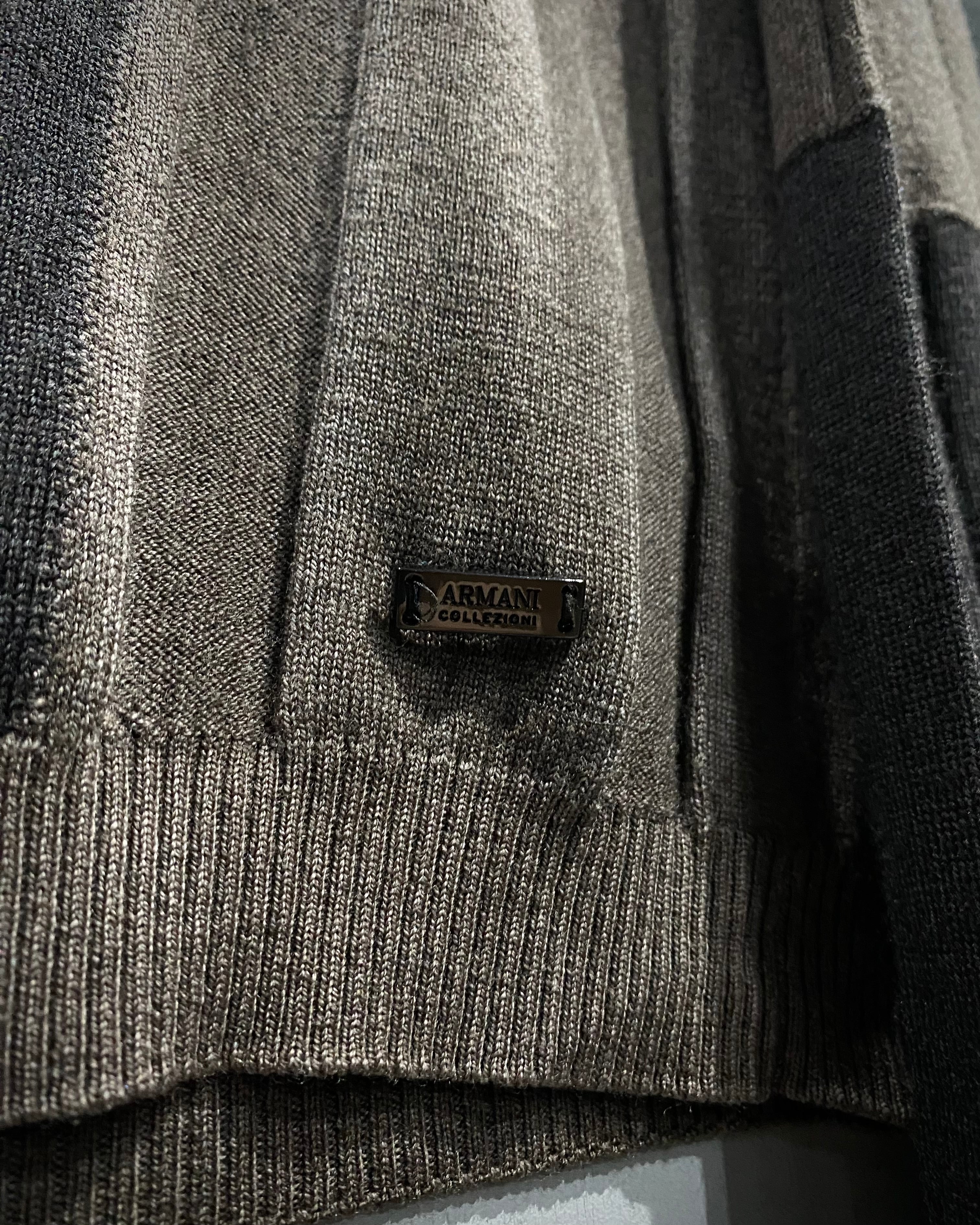 X VINTAGE】“Armani Collezioni”Switching Design Pullover Knit