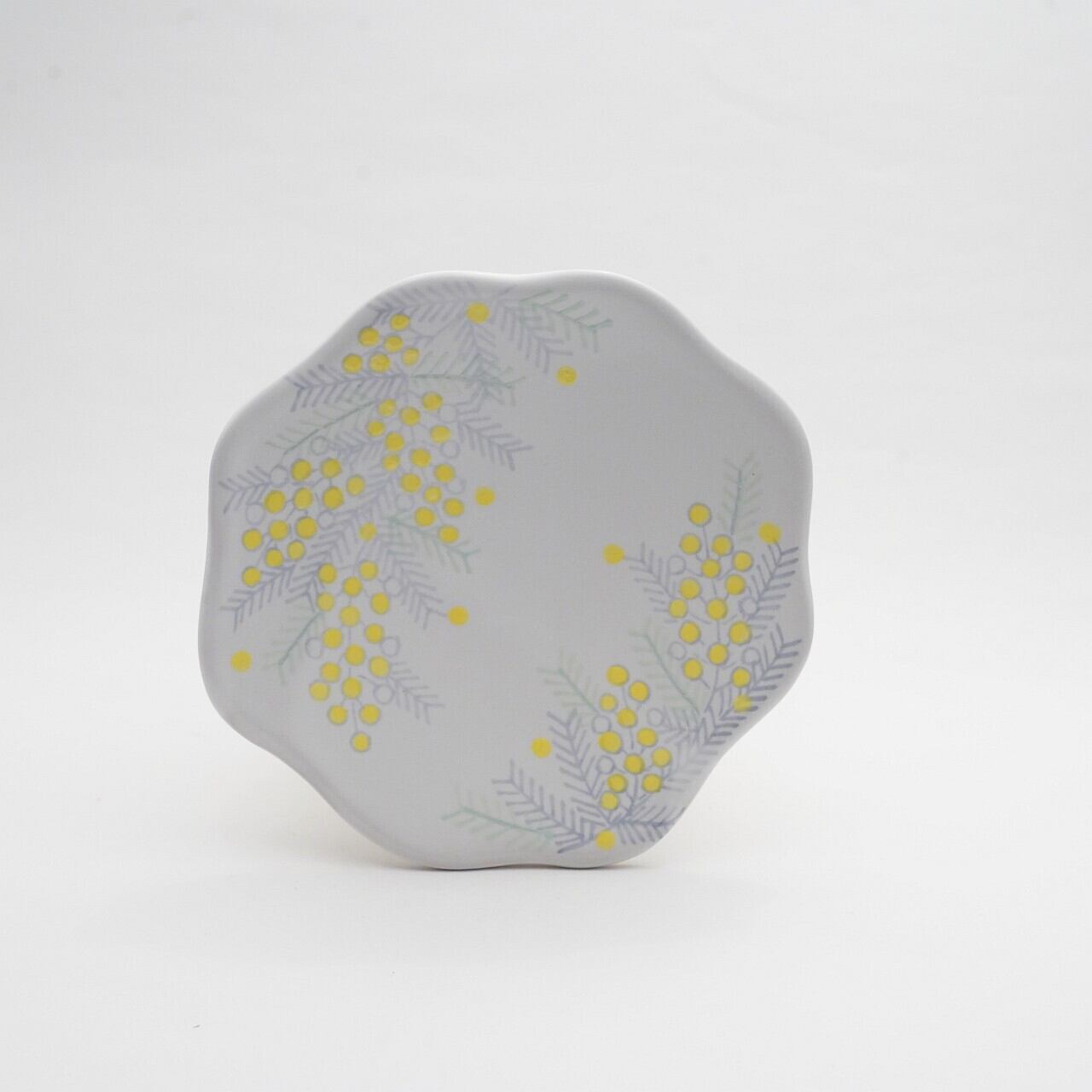 【木村扶由子】ひらこ皿 ミモザ 4-D