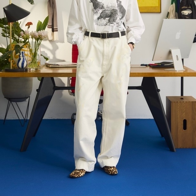 Oblada  SKATER JEANS WHITE