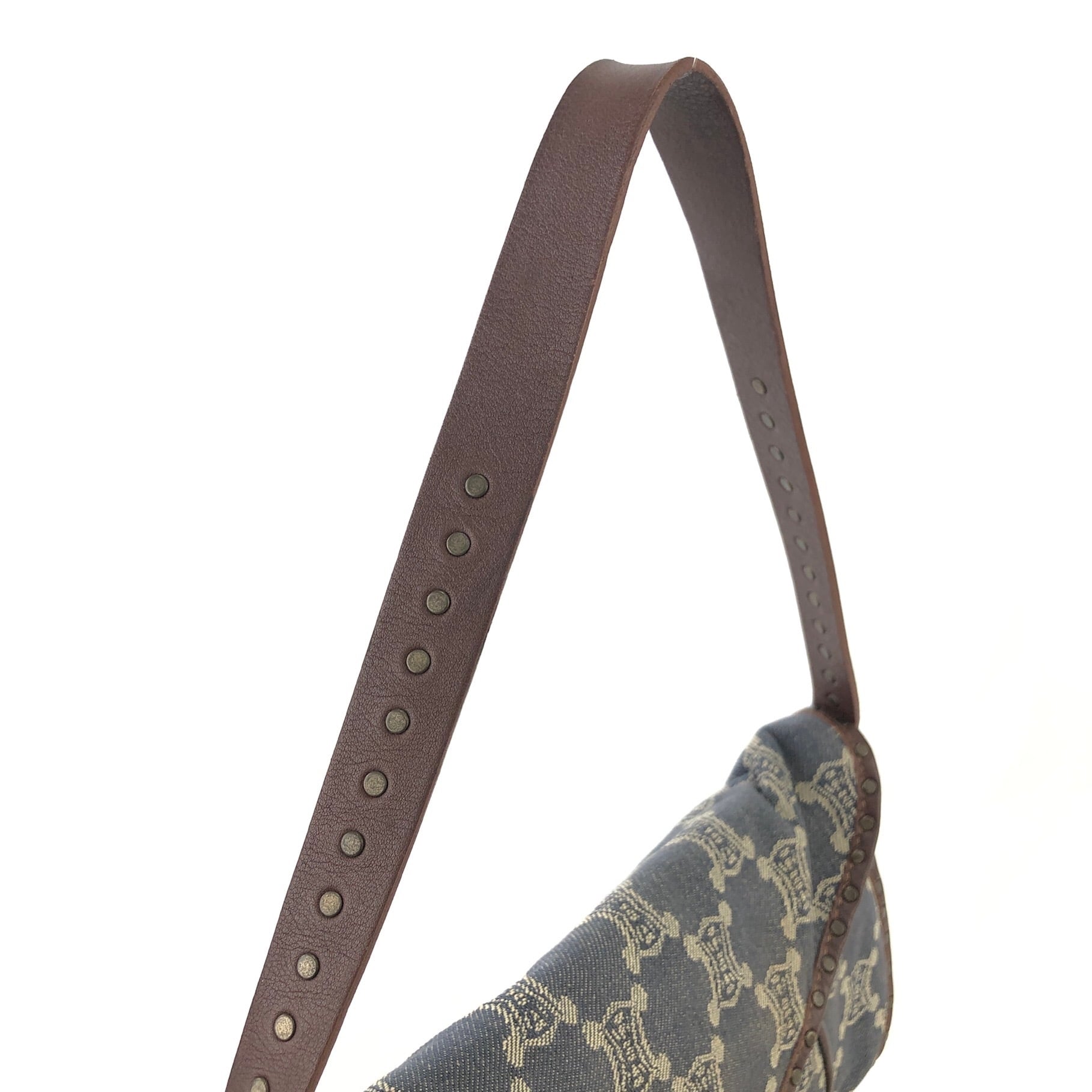 CELINE セリーヌ パリマカダム ロゴ デニム ホーボーバッグ CELINE セリーヌ パリマカダム ロゴ デニム ホーボーバッグ