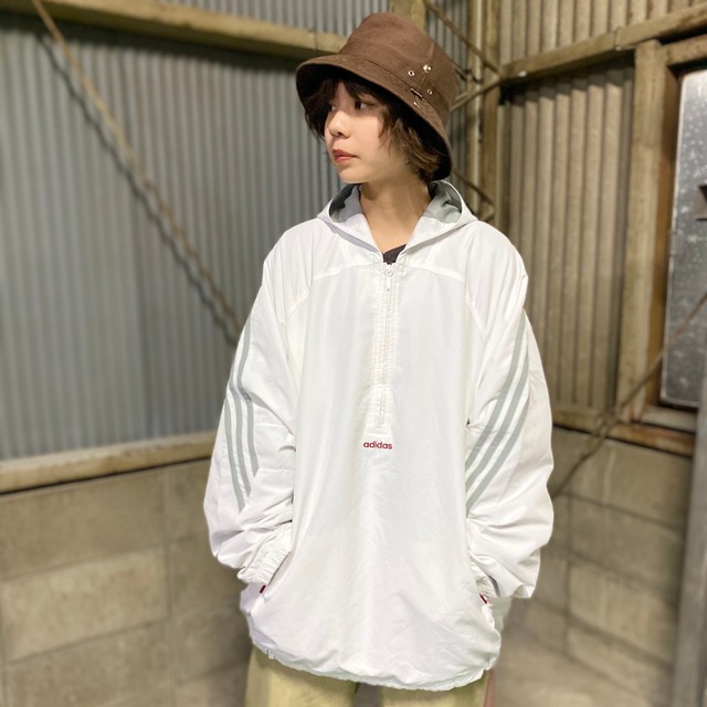 adidas アディダス ポリエステル プルオーバー ハーフジップ 