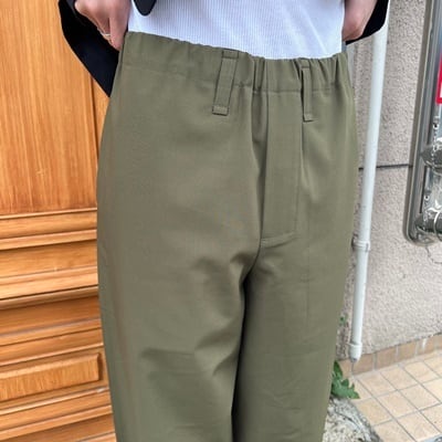 美品 イッセイミヤケ HaaT ISSEY MIYAKE パンツ ワイドパンツ ロングパンツ 無地 ボトムス レディース 2(M相当) カーキベージュ