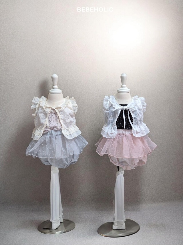 [bebeholic] heart ribbon vest