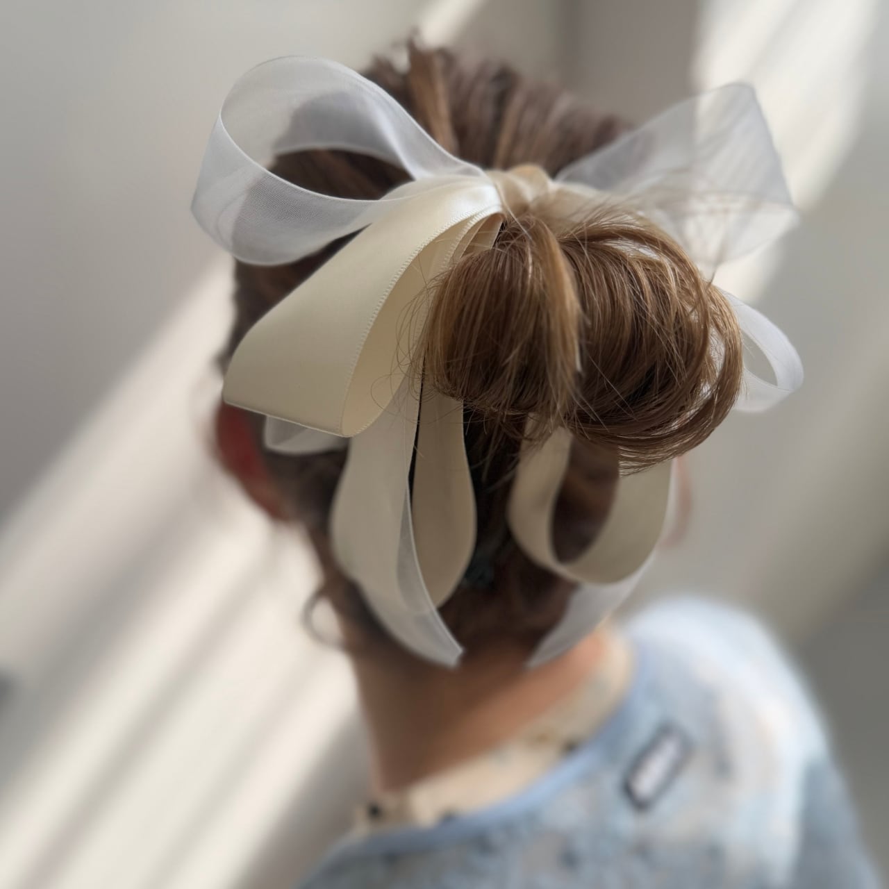 シアーサテンリボンバナナクリップ G125