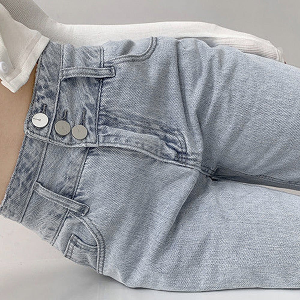 デニム パンツ レディース 韓国 ストレート ジーンズ 大人 カジュアル おしゃれ ストリート ハイウエスト シンプル 大人可愛い 大人女子