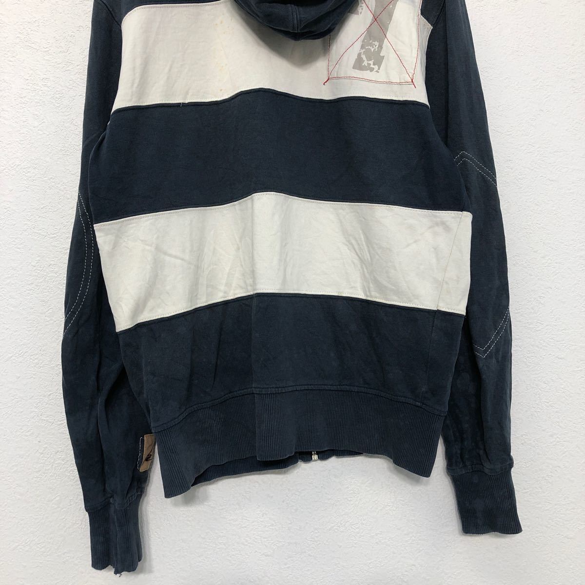 adidas ロゴ スウェット パーカー S ネイビー ホワイト アディダス