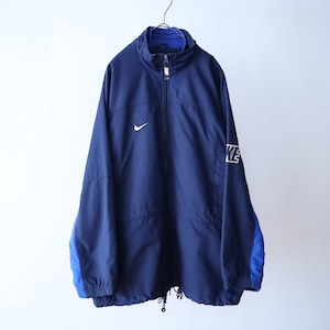 90s' "NIKE" bi-color & logo design zip-up blouson