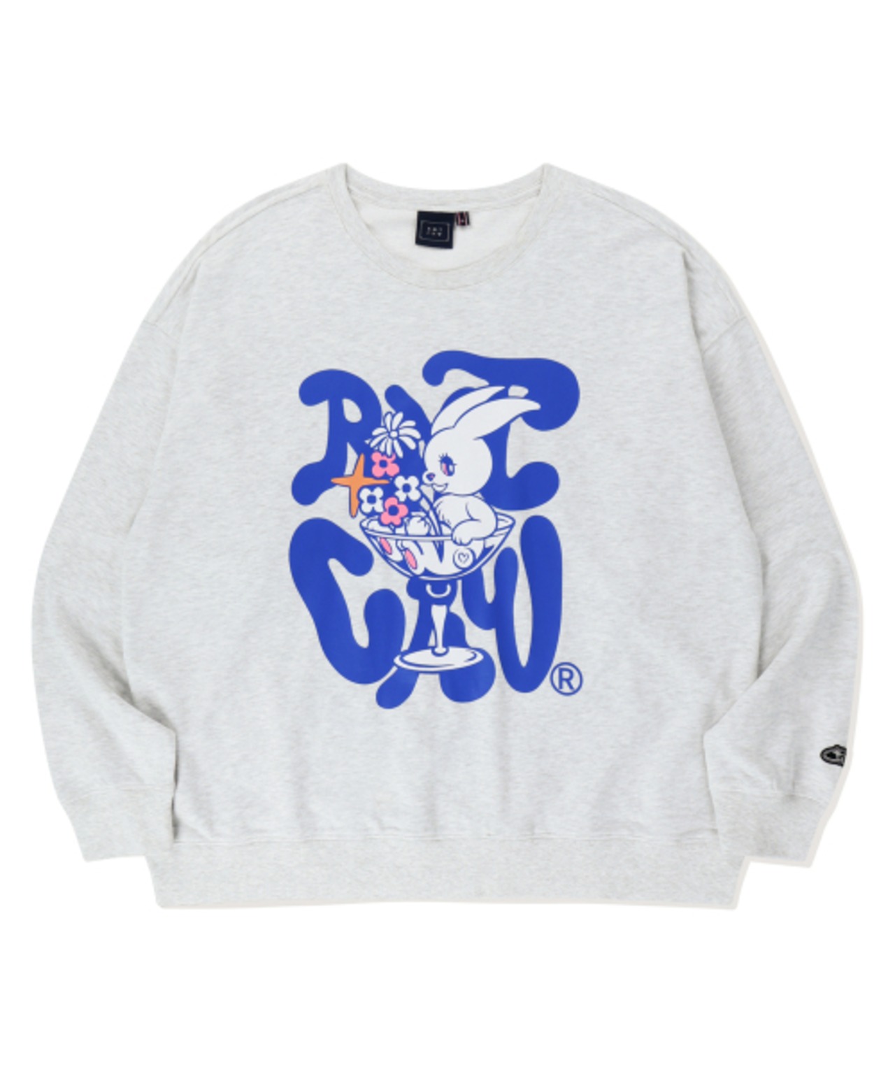 ROMANTICBUNNYCREWNECK_ LIGHT GREY