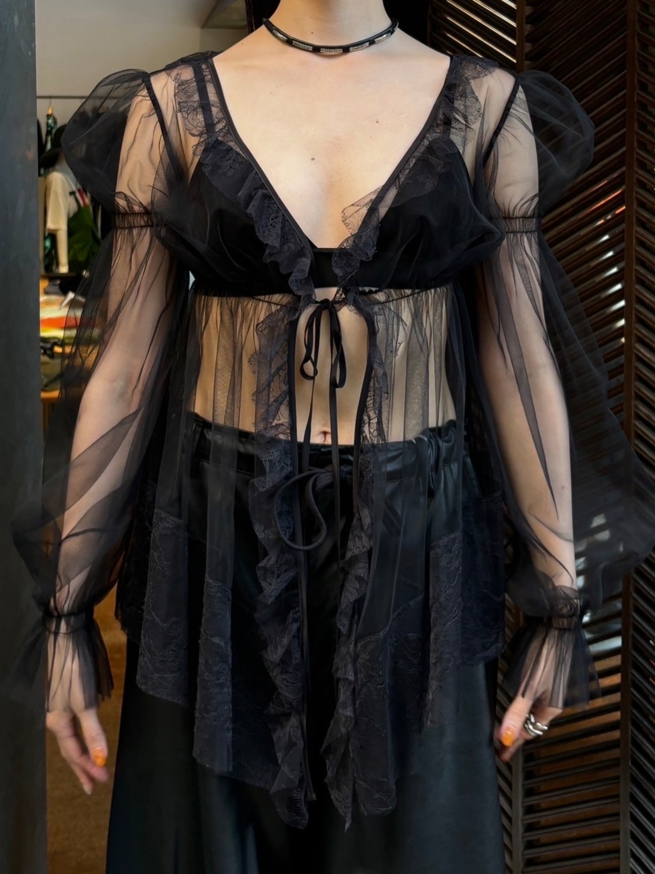 24AW】FETICO フェティコ / BABY DOLL BLOUSE | TRENTオンライン 