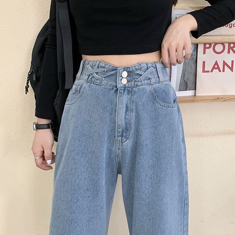 ジーンズ サマー薄手パンツ ハイウェスト 夏物 萌量不足65295668933