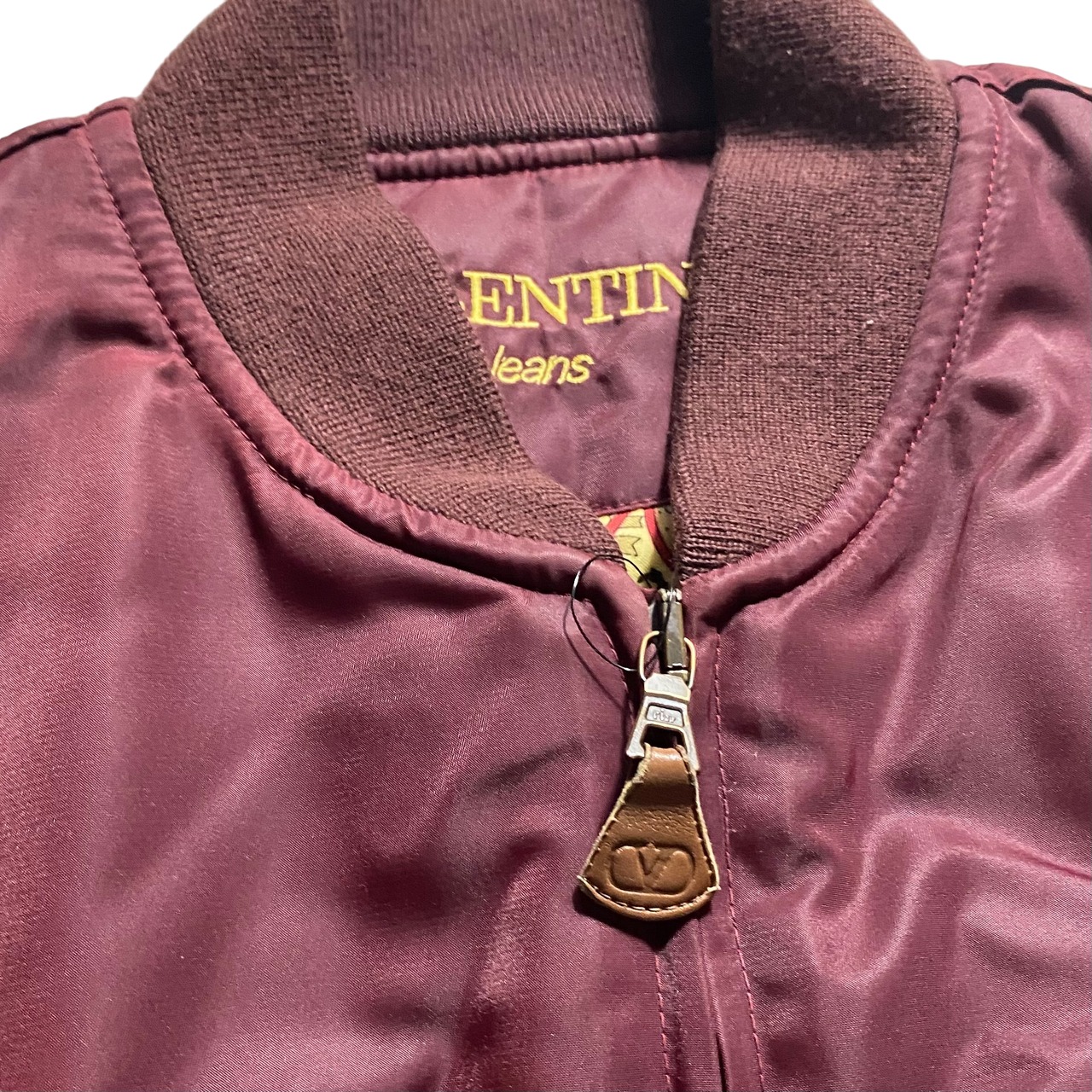 vintage VALENTINO bordeaux color MA-1 type blouson
