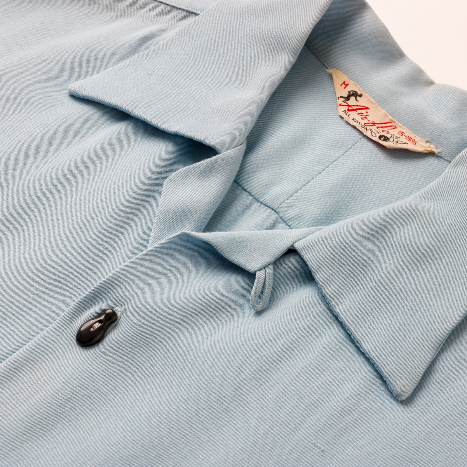 極美品】60s special Vintage rayon bowling shirt open collar shirt