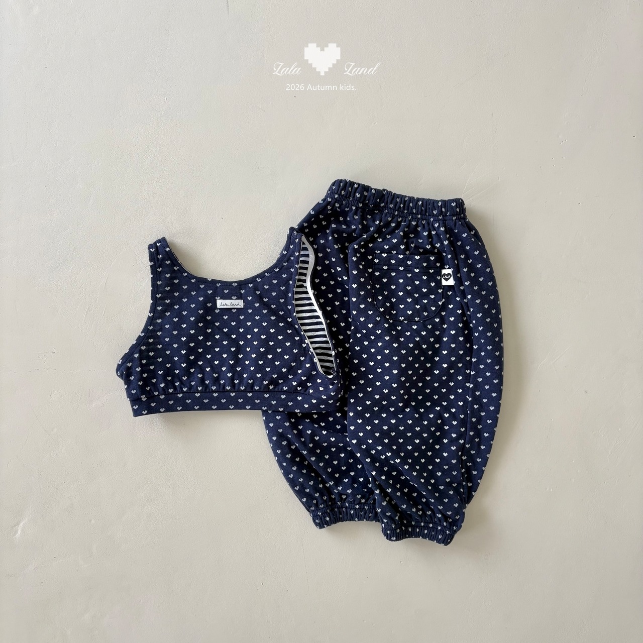 【取寄】LALALAND （Kids）ハートジョガーパンツ｜秋服｜韓国子供服｜ 26/SM