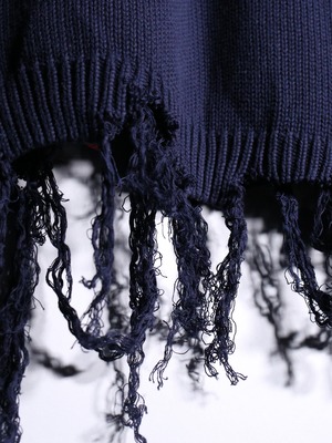 REMAKE / ”random dots” × ”boro” custom cotton knit