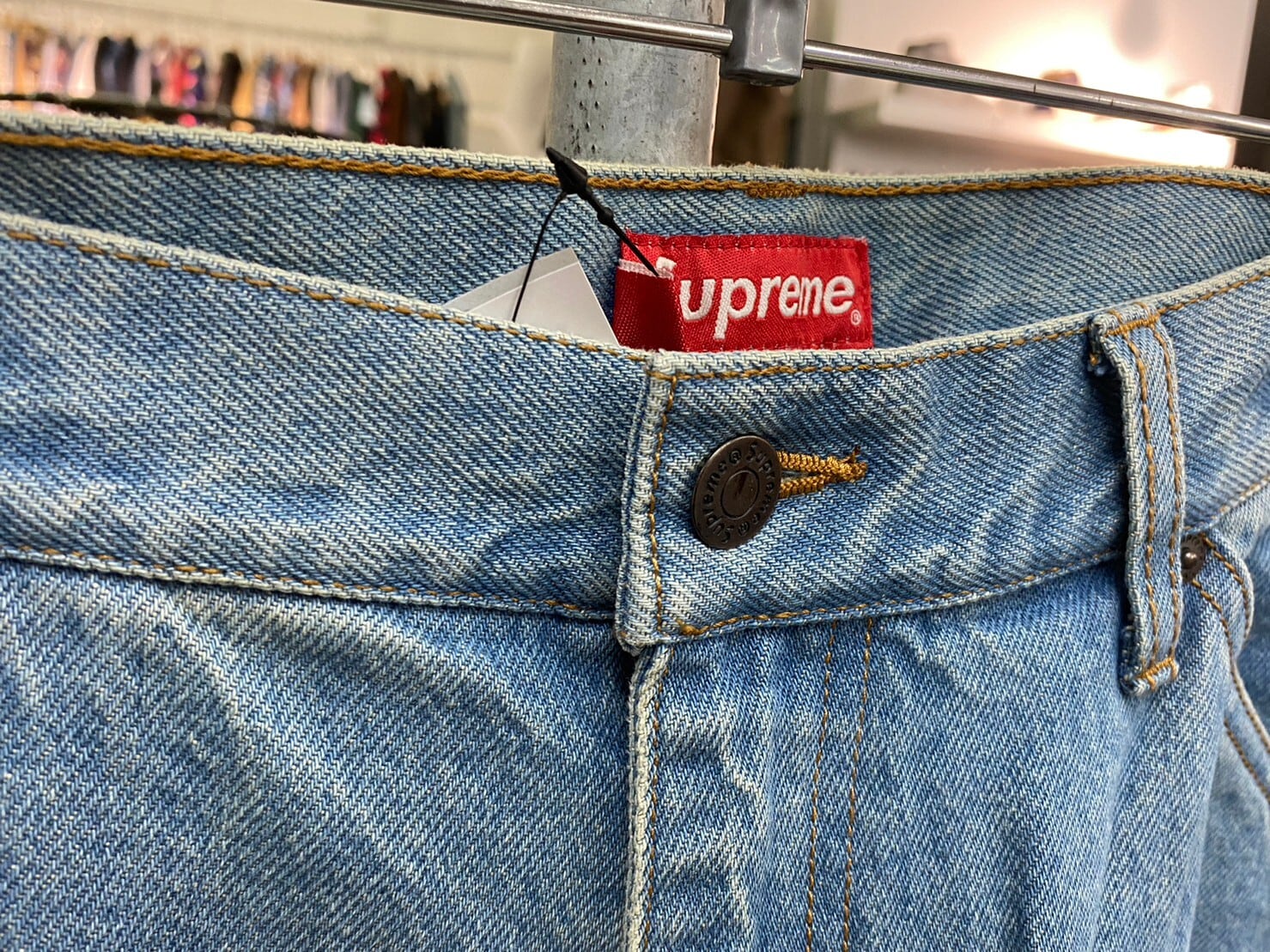 Supreme Double Knee Denim Pant Blue 36