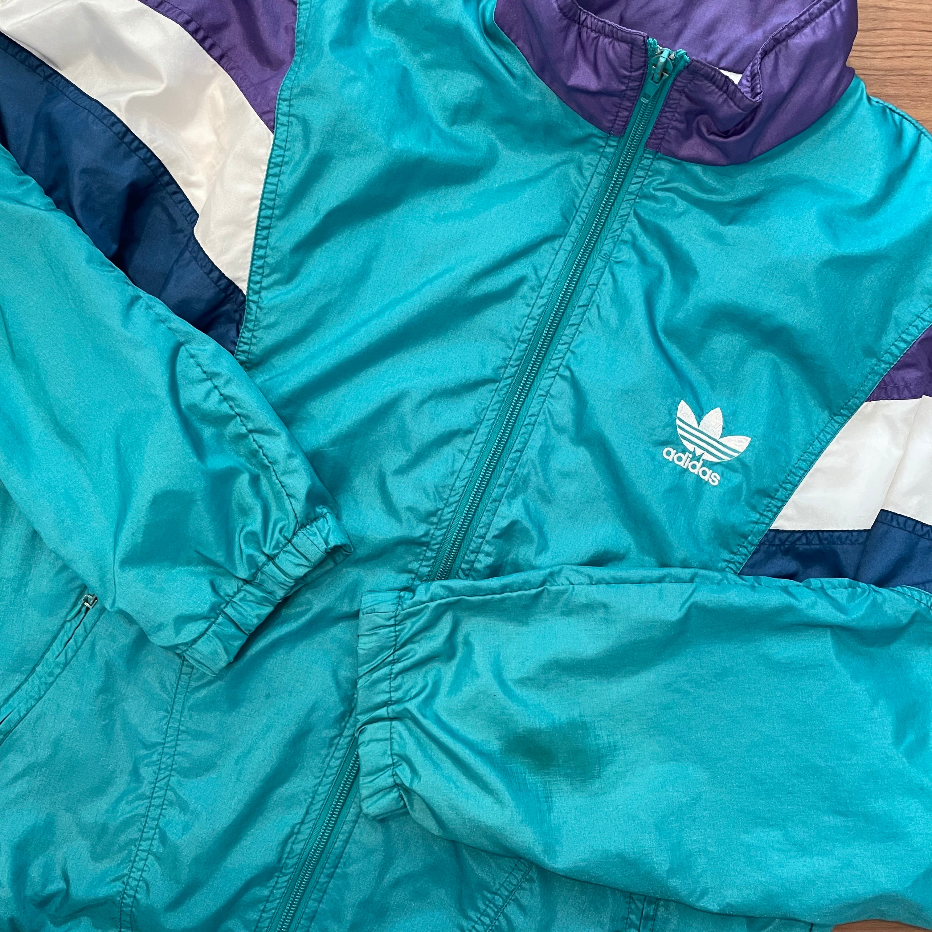 adidas 80年代　銀タグ　LかXL相当肩幅62cm