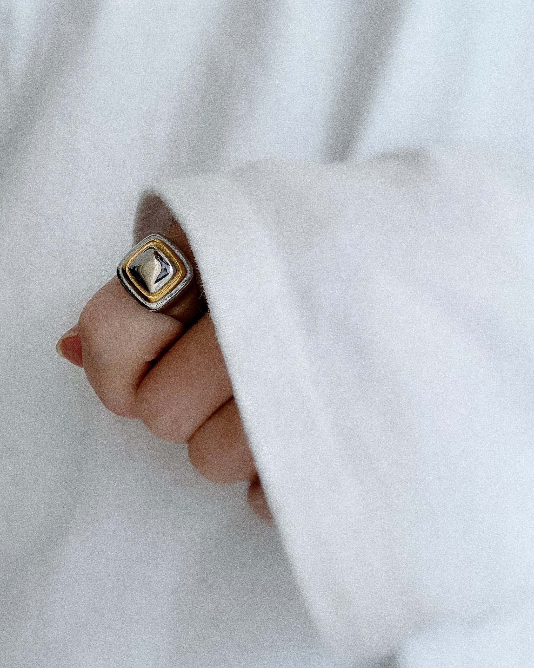 Smooth square ring【アレルギー対応】