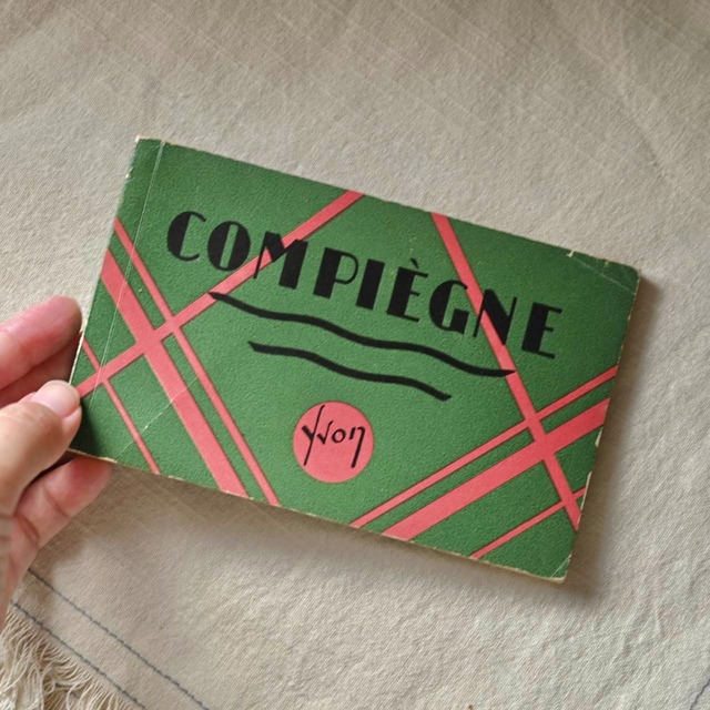 【 VINTAGE 】フランスの古いポストカードブック COMPIEGNE｜ヴィンテージ インテリア 雑貨屋