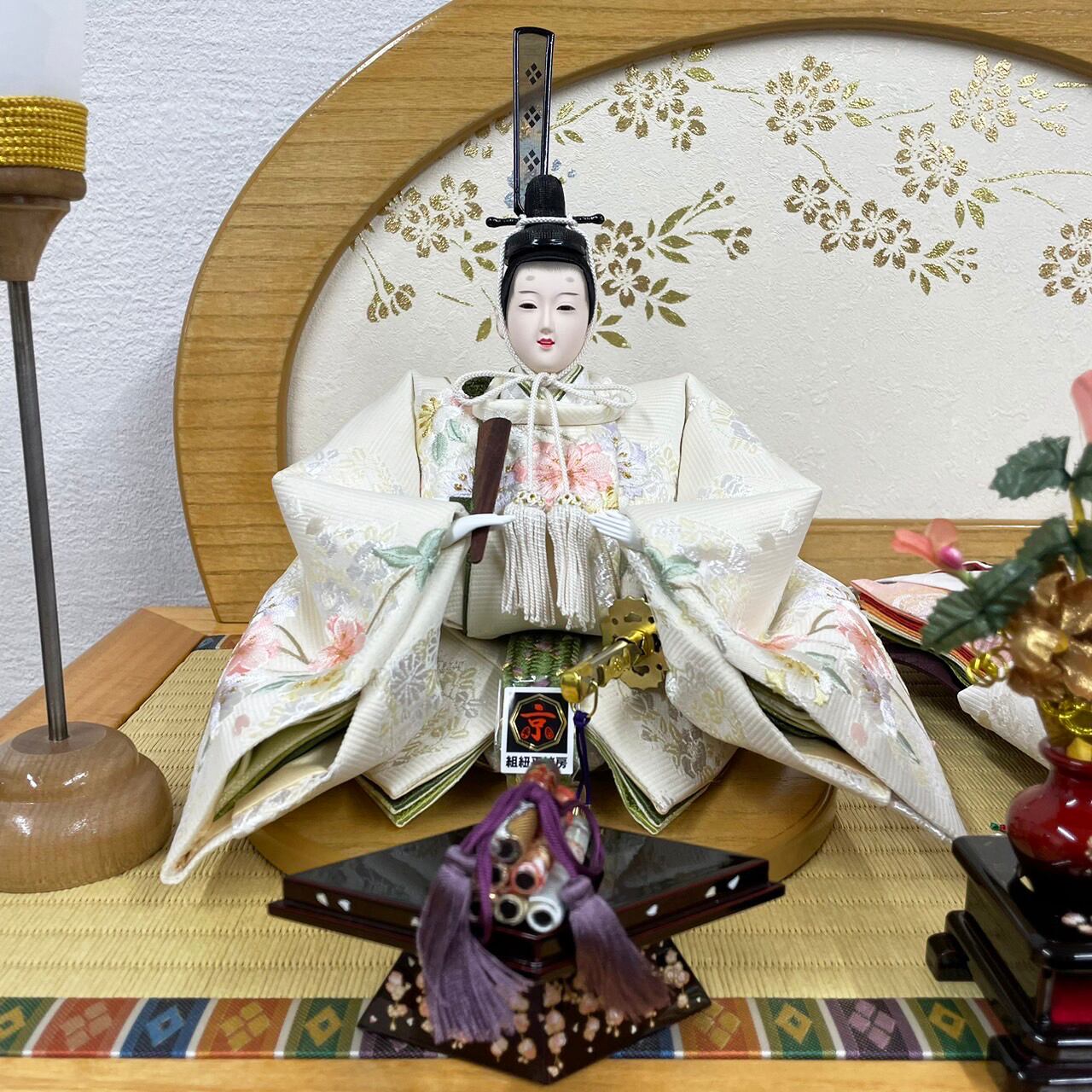 本仕立て3段五人雛飾り