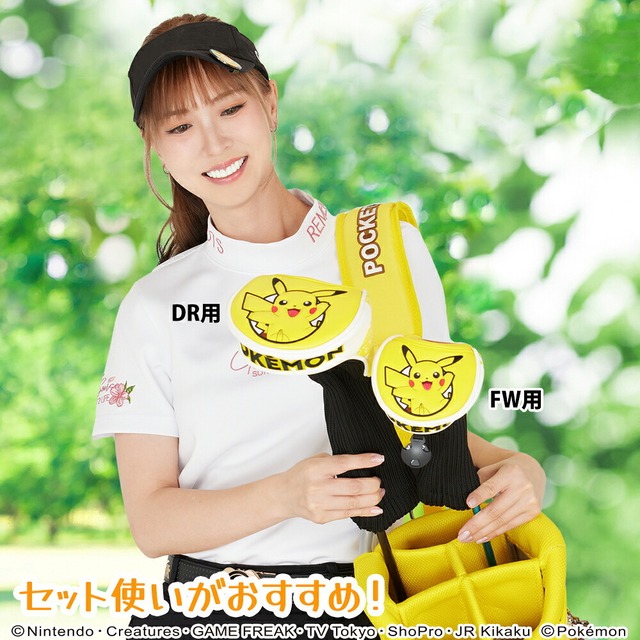 ポケモン　ソックスタイプヘッドカバー　DR用（ピカチュウ） ライセンス商品