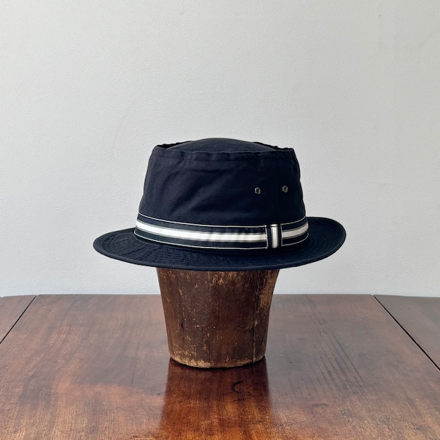 cableami  コットンチノ　ポークパイハット　ブラック
