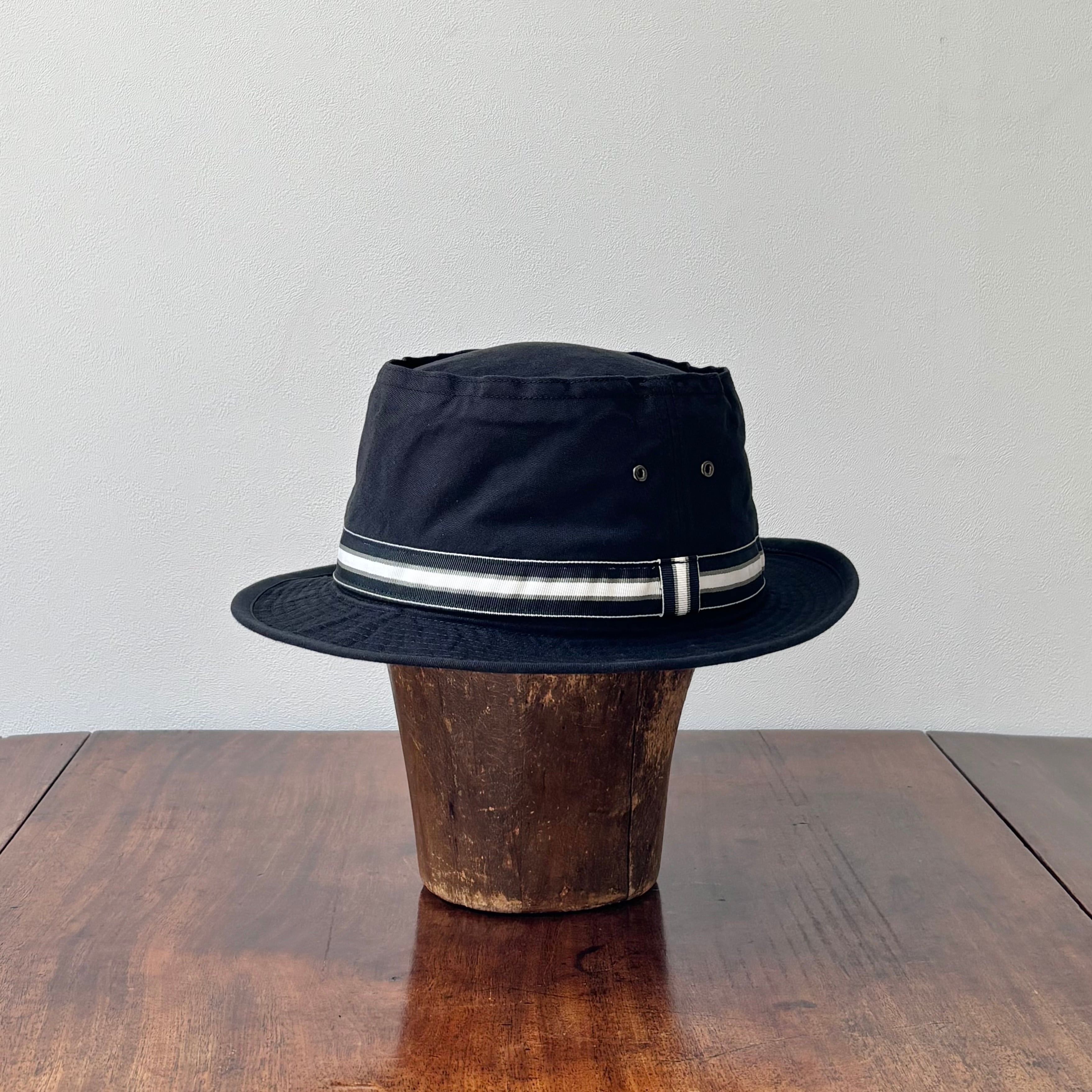 cableami コットンチノ ポークパイハット ブラック