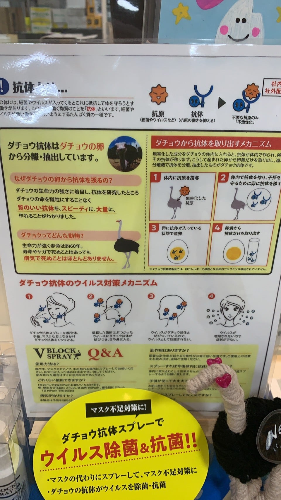 テレビで紹介‼️新型コロナウイルス不活性化【ダチョウ抗体スプレー】 テレビで紹介‼️新型コロナウイルス不活性化【ダチョウ抗体スプレー