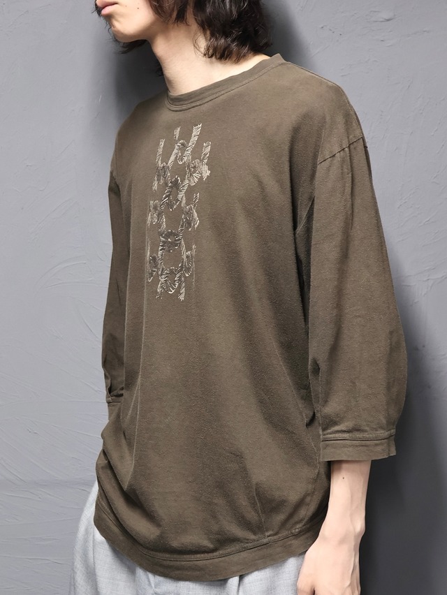 【Christopher nemeth】coloring cropped sleeve top