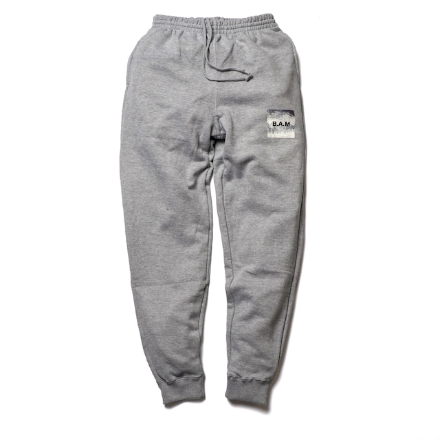 bassandme 10oz regular taper sweat pants ”B.A.M+BASS-TEX” type-pile-shield-reflector