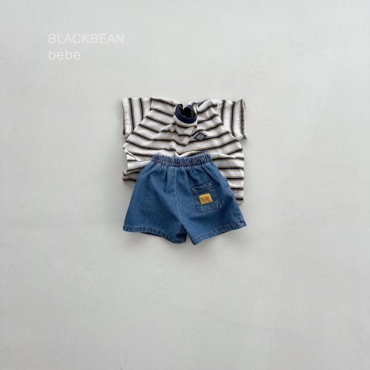 B656【即納】play denim pants