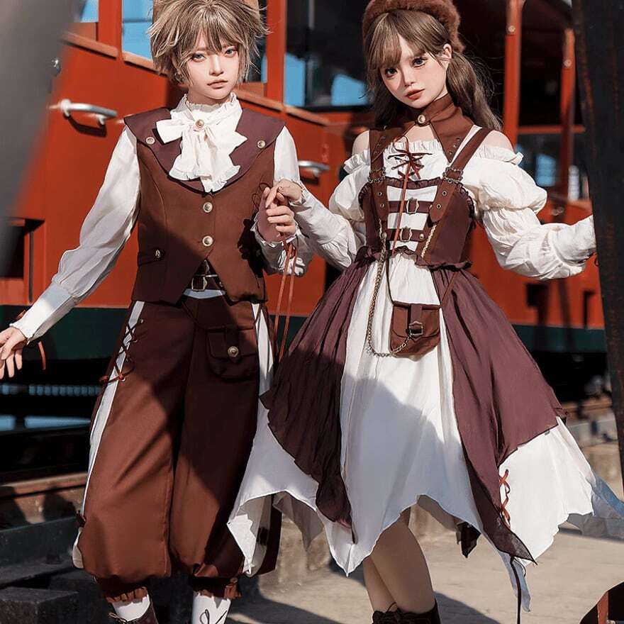 ゴスロリ通販 With U 王子系 少年装 4点セット セットアップ 双子 ゴスロリ通販 With U 王子系 少年装 4点セット セットアップ 双子