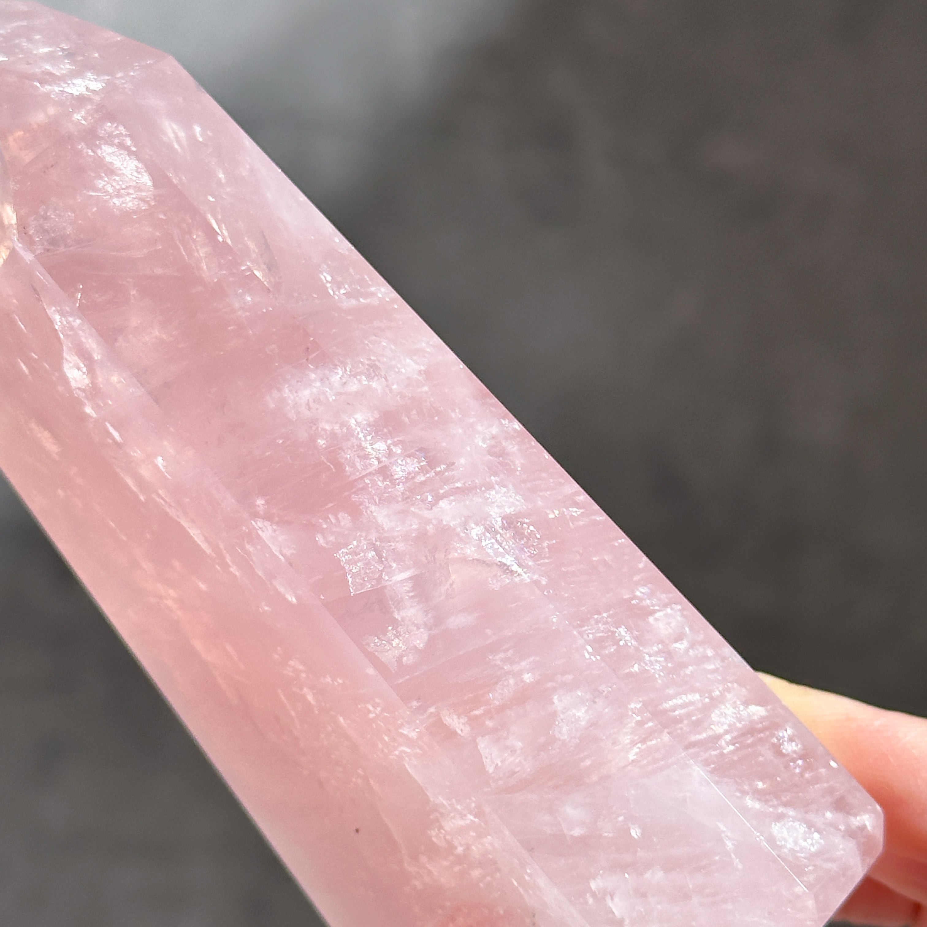Big【高品質】バイーア産ローズクォーツ タワー13◇ Rose Quartz