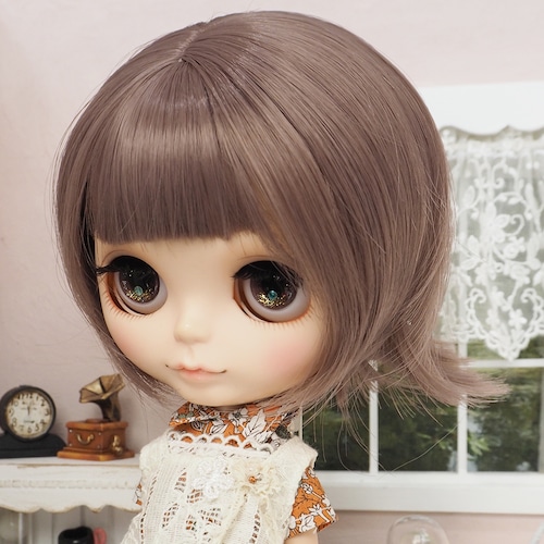 ネオブライス ウィッグ 姫バング外ハネボブ ココア 10インチ Blythe