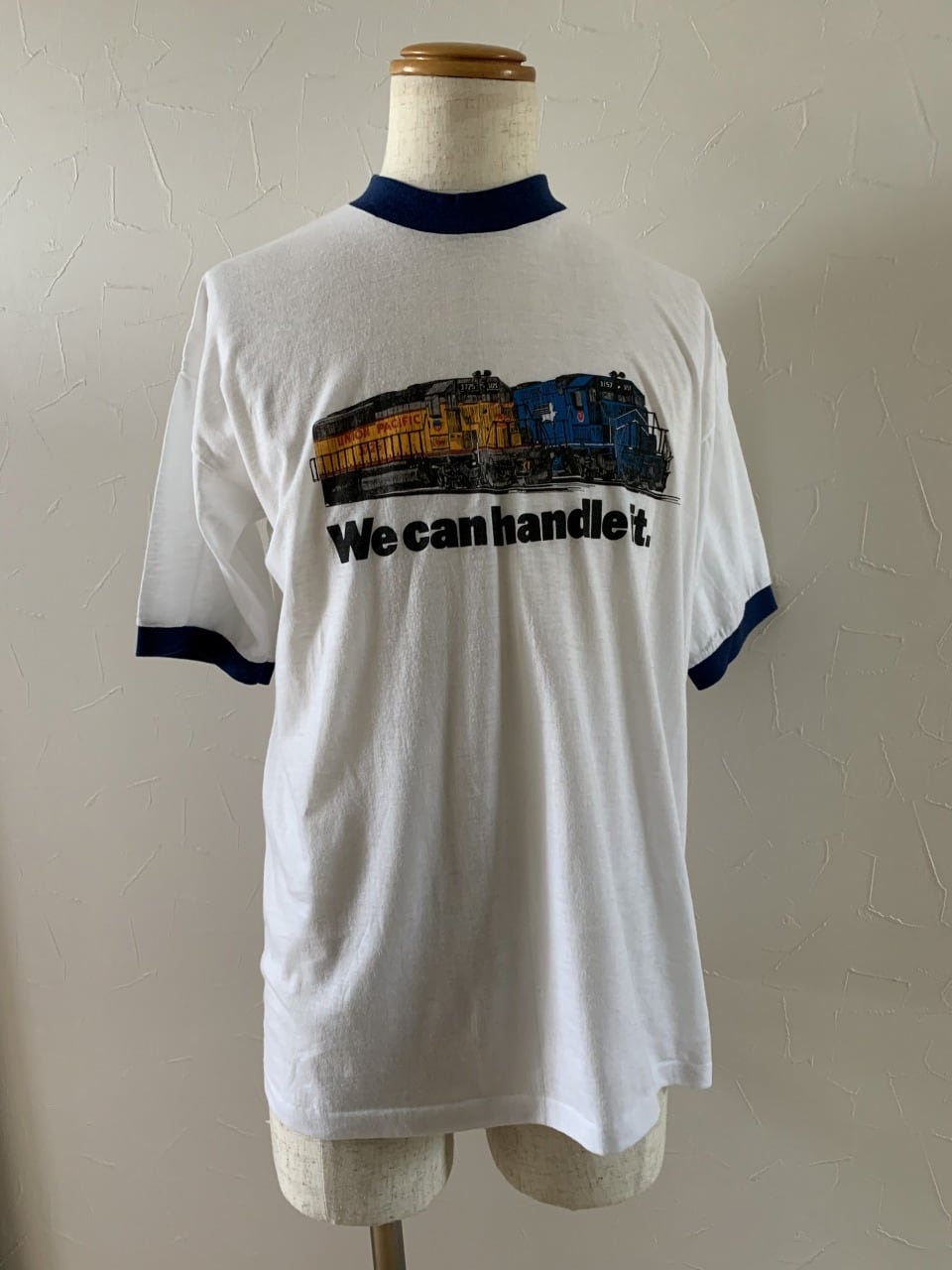 1980's Ringer Print T-Shirt "Dead Stock"