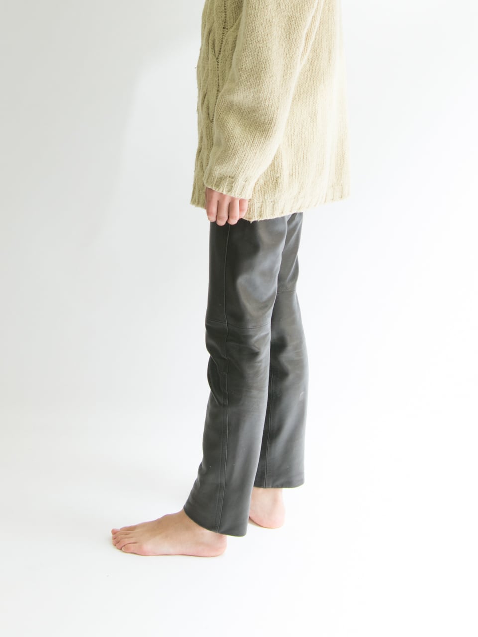 【agnes b.】Made in France sheepskin leather pants(アニエス・ベー フランス製レザーパンツ)